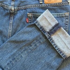2015 Levi's 505 Men's Selvedge Denim Straight Blue Jeans YKK Zipper